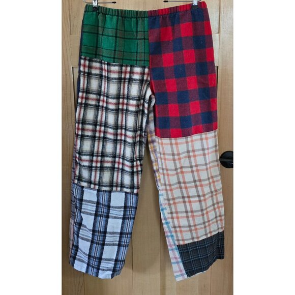 PacSun Men Patchwork Plaid Pajama Pants L Multicolor sleep wear pj's lounge - Picture 1 of 8